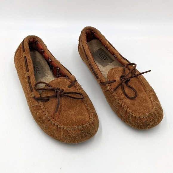 UGG Leather Sherpa Lined Slipper 3Y Youth - Picture 1 of 6